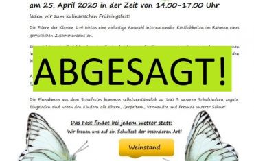 Kulinarisches Frühlingsfest WLS_abgesagt